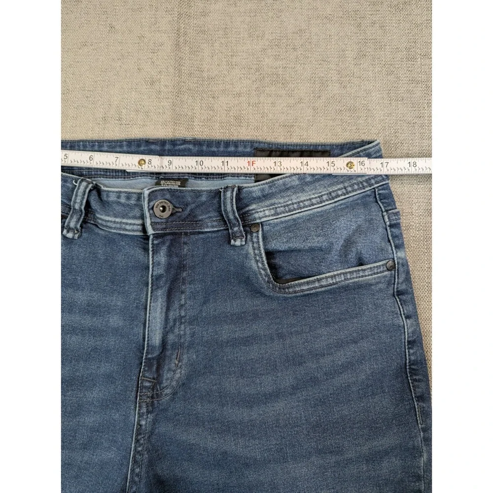 The Perfect Jean NYC Denim Pants Mens 34X28 Blue Athletic Stretch Whiskered